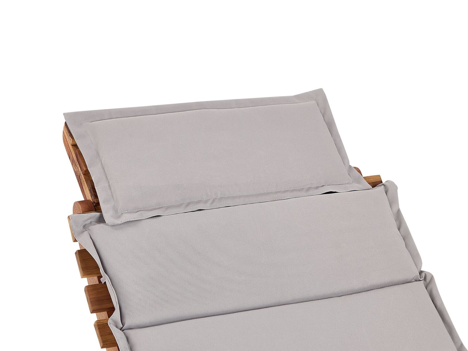 Sonnenliege mit Kissen LUINO Akazienholz Grau - Image 6